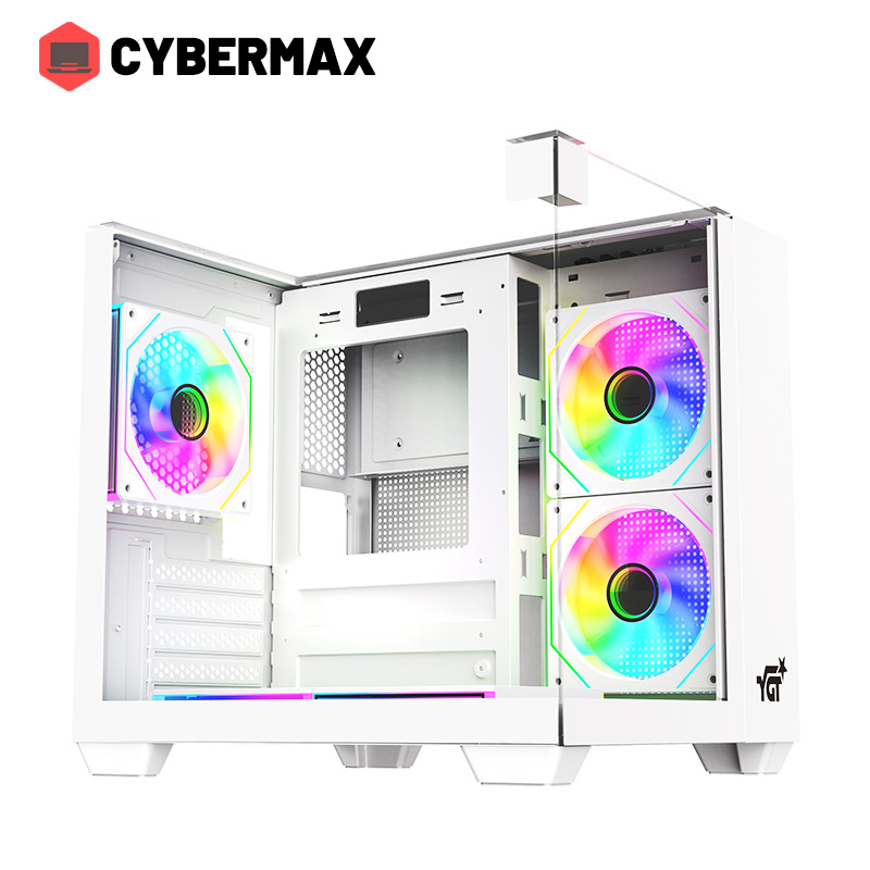 YGT Seaview Room PC Case Panoramic With Tempered Glass M-ATX Gaming ...