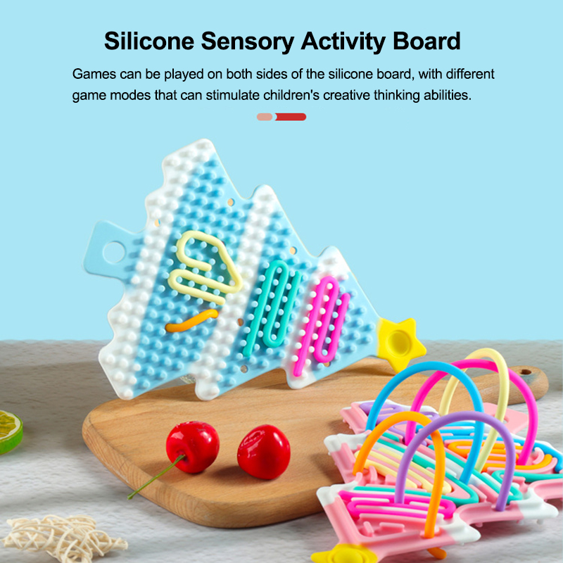 DIY Creative Splicing Silicone Sensory Activity Squeeze Board Children ...