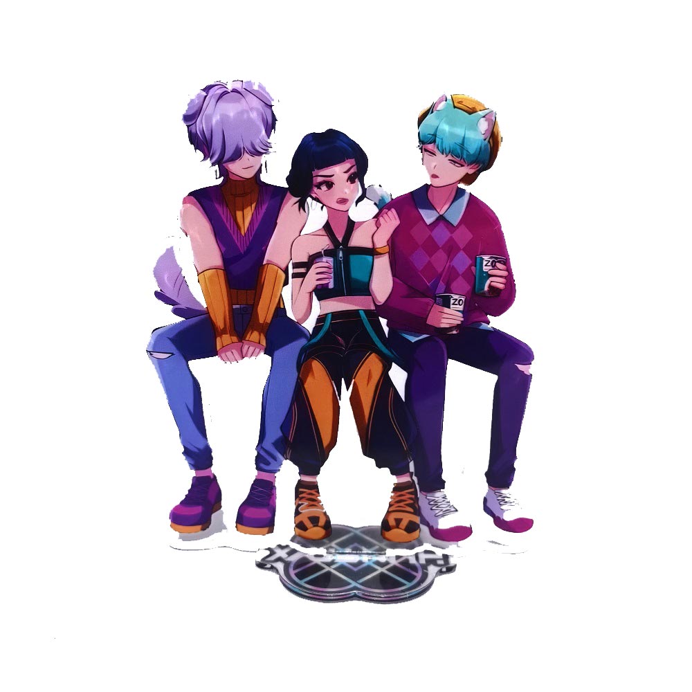 Kpop Demon Hunters Acrylic Standing Plates Huntrix Saja Marcus Rumi ...