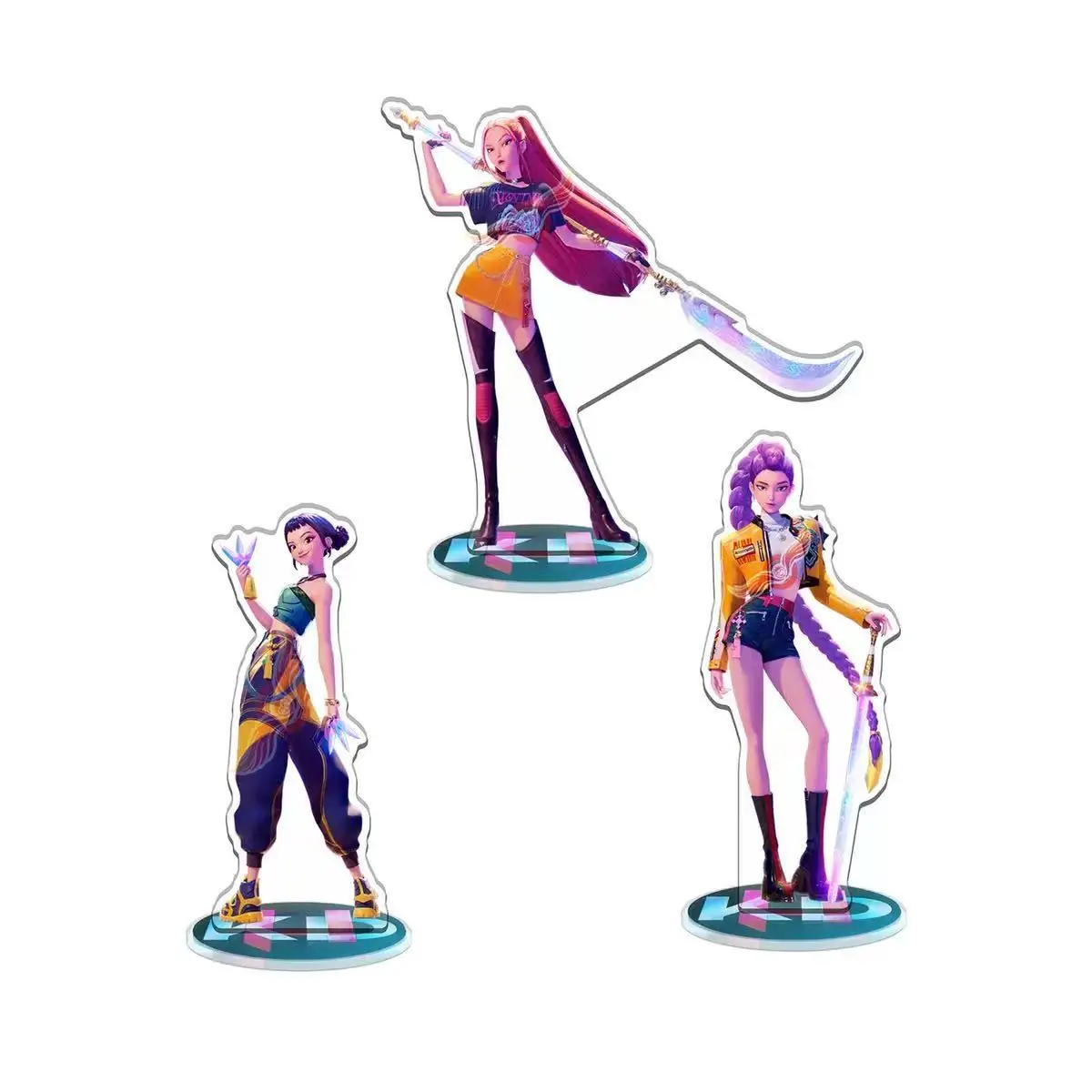 Kpop Demon Hunters Acrylic Standing Plates Huntrix Saja Marcus Rumi ...