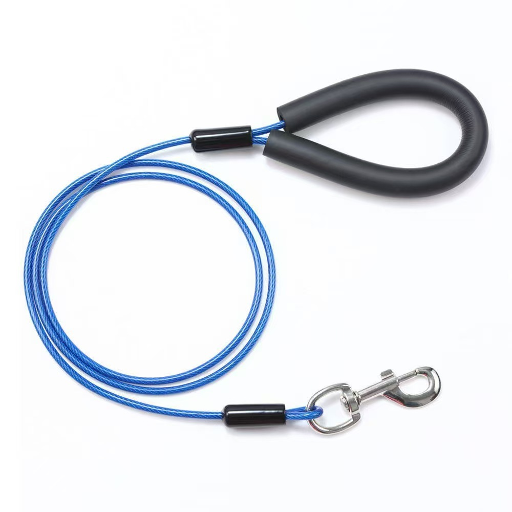 PetSafe Stainless Steel Dog Lead Outdoor Training Rope 1.5m Foam Handle ...
