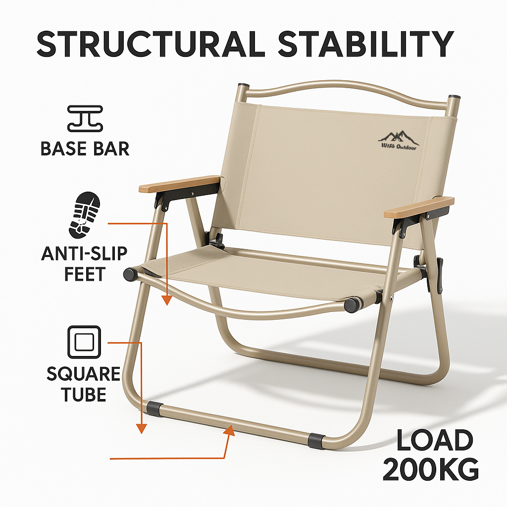 WTHB Outdoor folding chair Kermit Chair Recliner Portable camping table ...