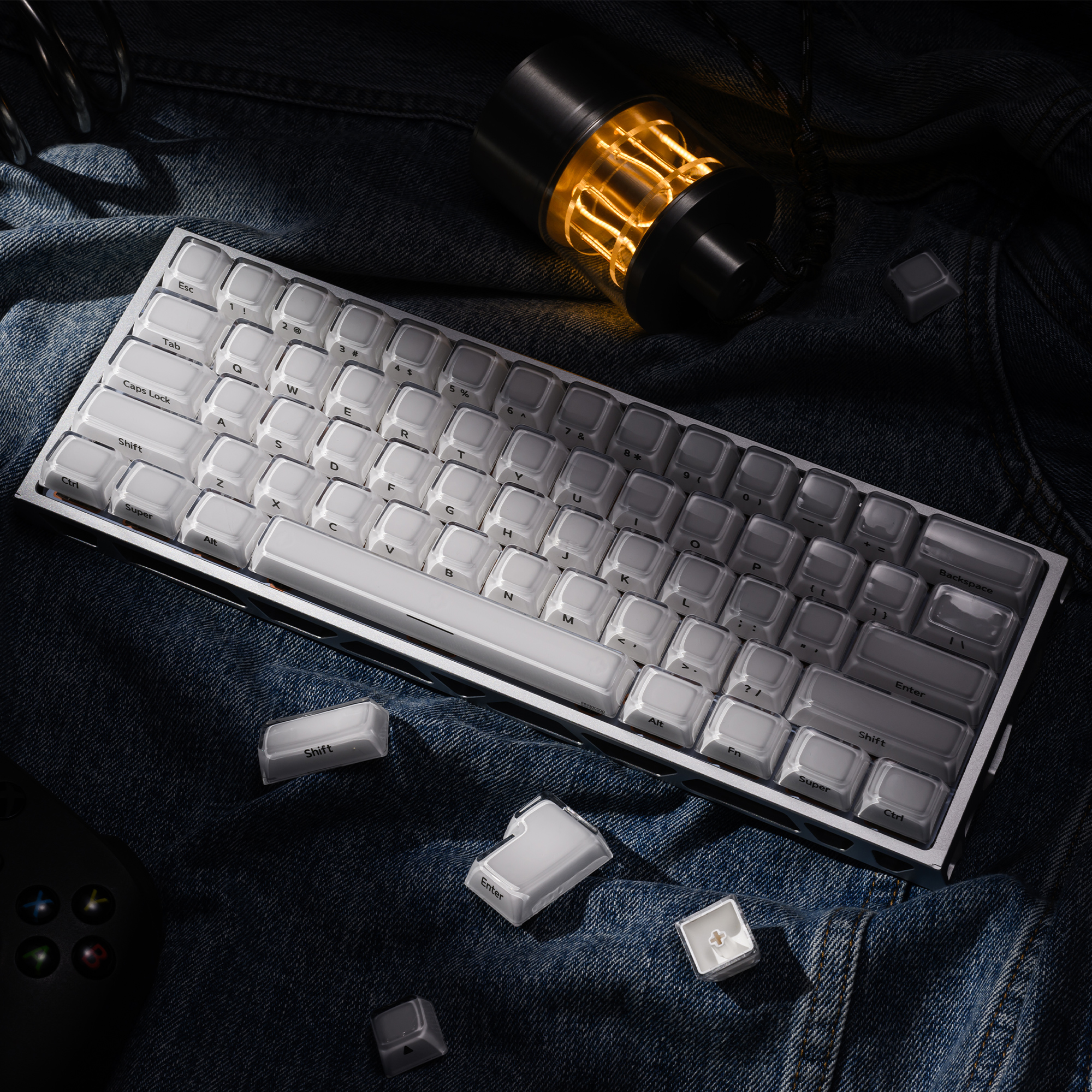 XVX Keycap Crystal Jelly Crystal Jello Keycaps OEM Profile 2.0 Double ...
