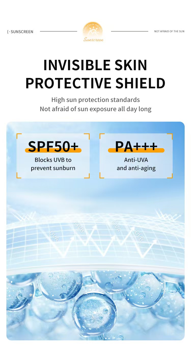Daily Lightweight Sunscreen SPF50+PA+++ - Non-Greasy, No White Cast ...