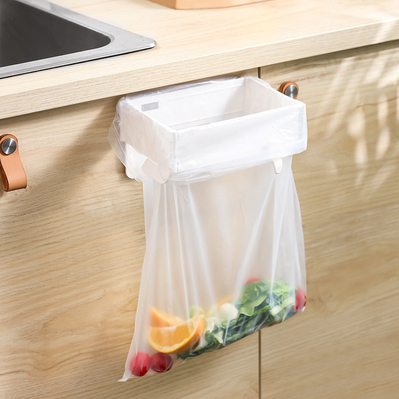 COCOCUBBY Folding Garbage Rack Holder Over The Cabinet Door Trash Bag ...