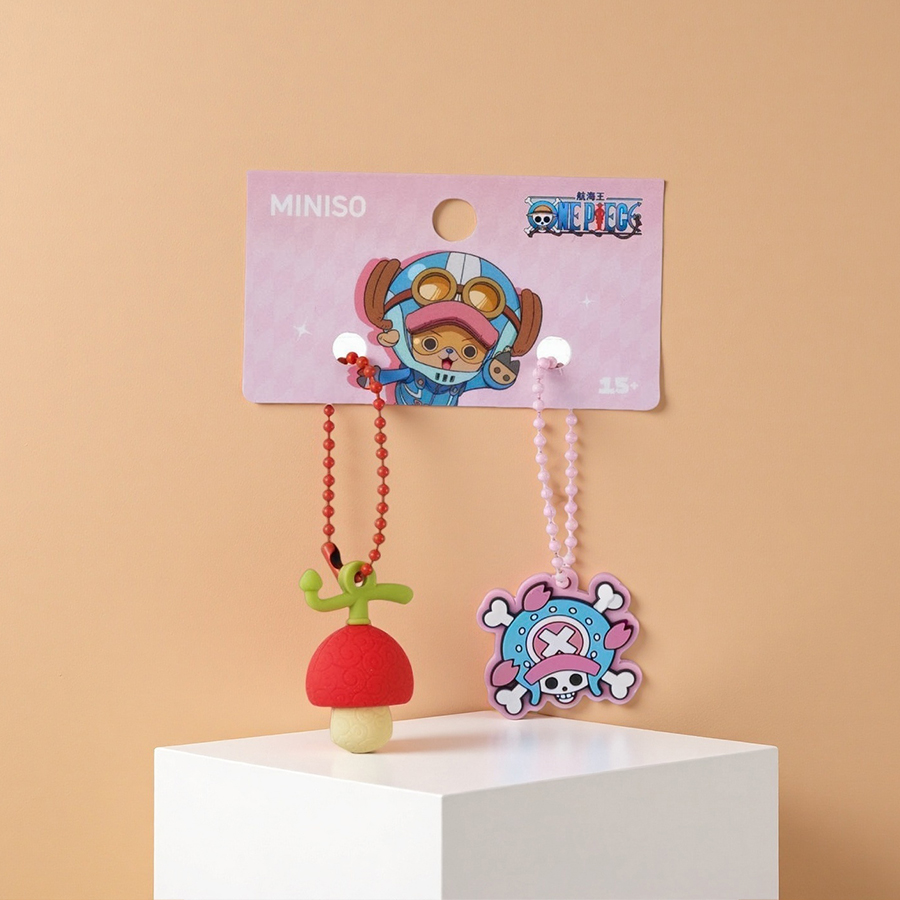 MINISO one piece devil fruit series - authentic 3d pair keychains ...