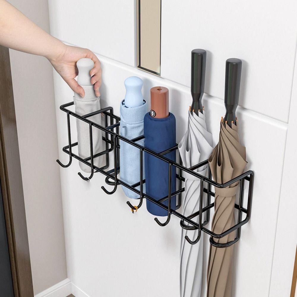 COCOCUBBY Umbrella Storage Rack 4/6 Grids Metal Key Holder ...