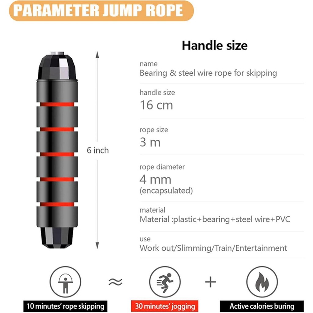 SOLOEVER adjustable steel-wire jump rope for adults and children at ...