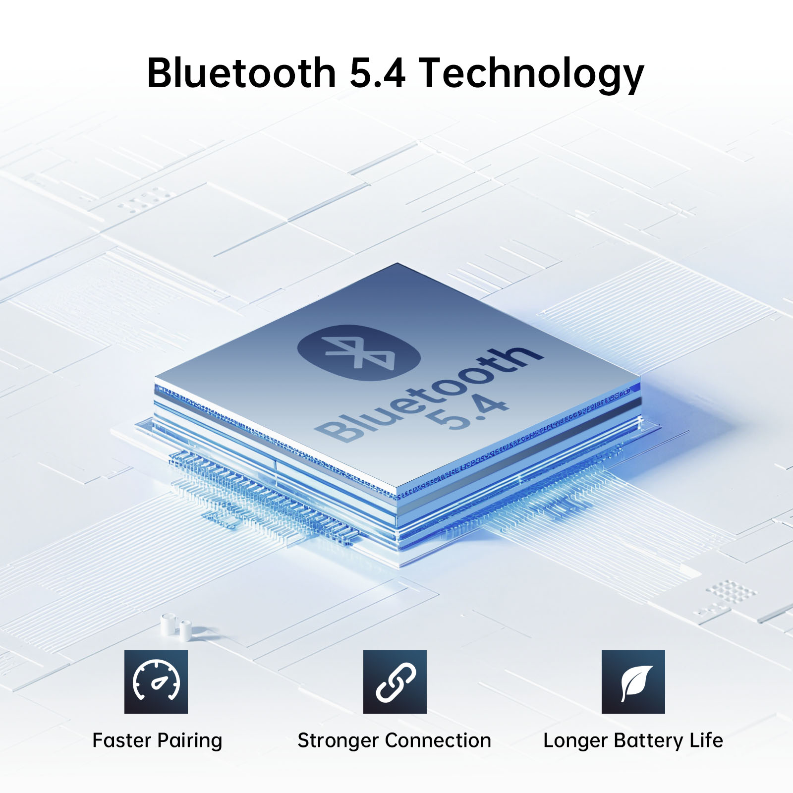 Cuffie EKSA P300 Con Cancellazione Del Rumore, Bluetooth 5.4, 100 Ore Di Batteria E Ricarica Rapida – Pieghevoli, Leggere E Super Comode