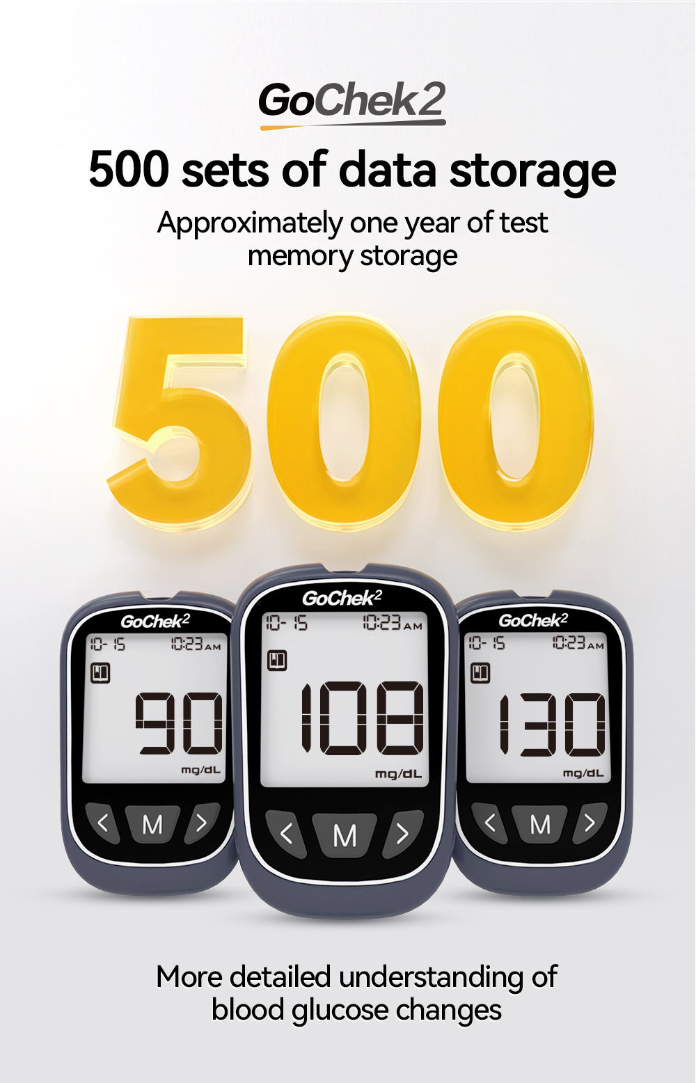 Microtech Gochek2 Blood Glucose Meter Blood Sugar Monitor with 10/60 ...