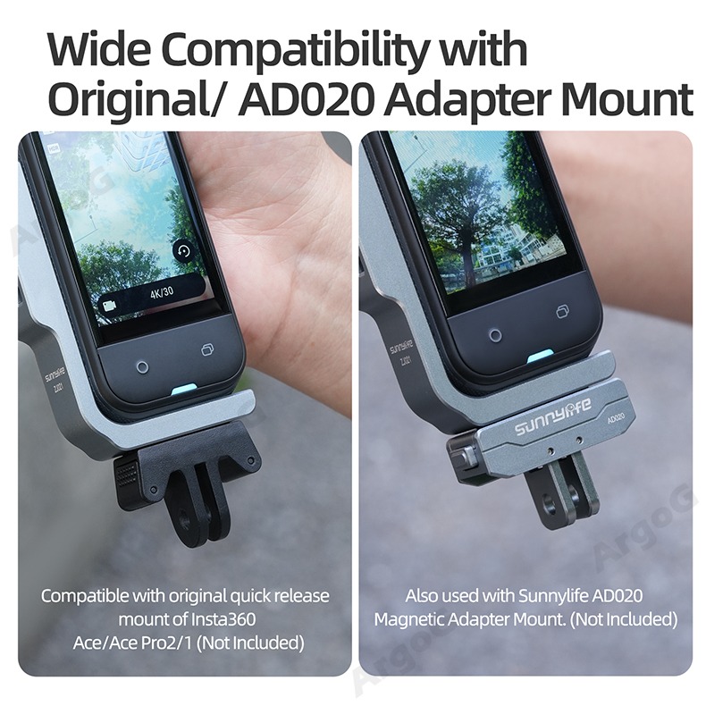 Sunnylife Vertical-Horizontal Mount for Insta360 X5/X4/X4 Air ...