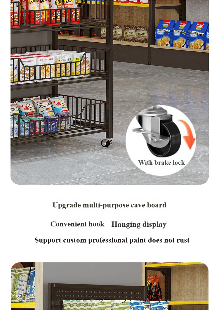 【L-E-O】Supermarket Shelves Display Rack For Store Grocery Rack 4-5 ...