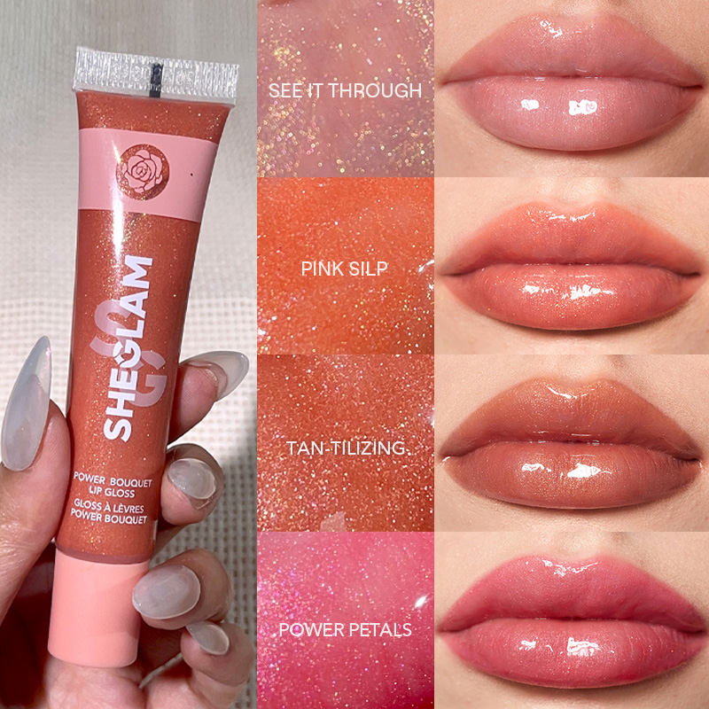 SHEGLAM Power Bouquet Lip Gloss - Shiny Tinted Moisturizing Lip Gloss ...