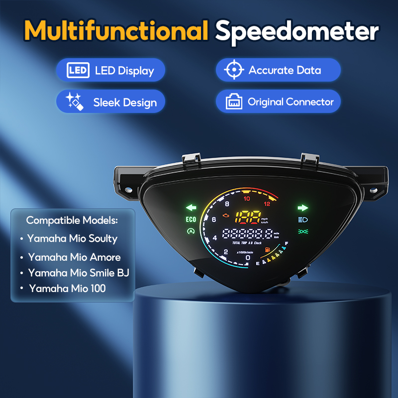 For YAMAHA Mio Sporty/Mio Amore/Mio Smile BJ Digital LED Meter ...