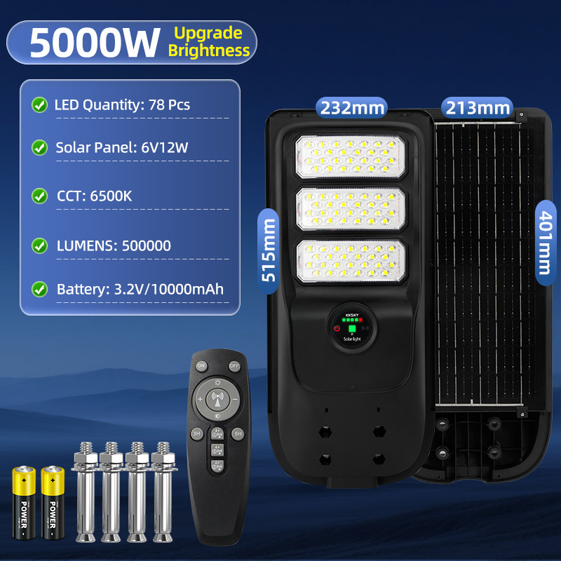 KKSKY LED Solar Street Light Outdoor Waterproof IP67 With Motion Sensor ...