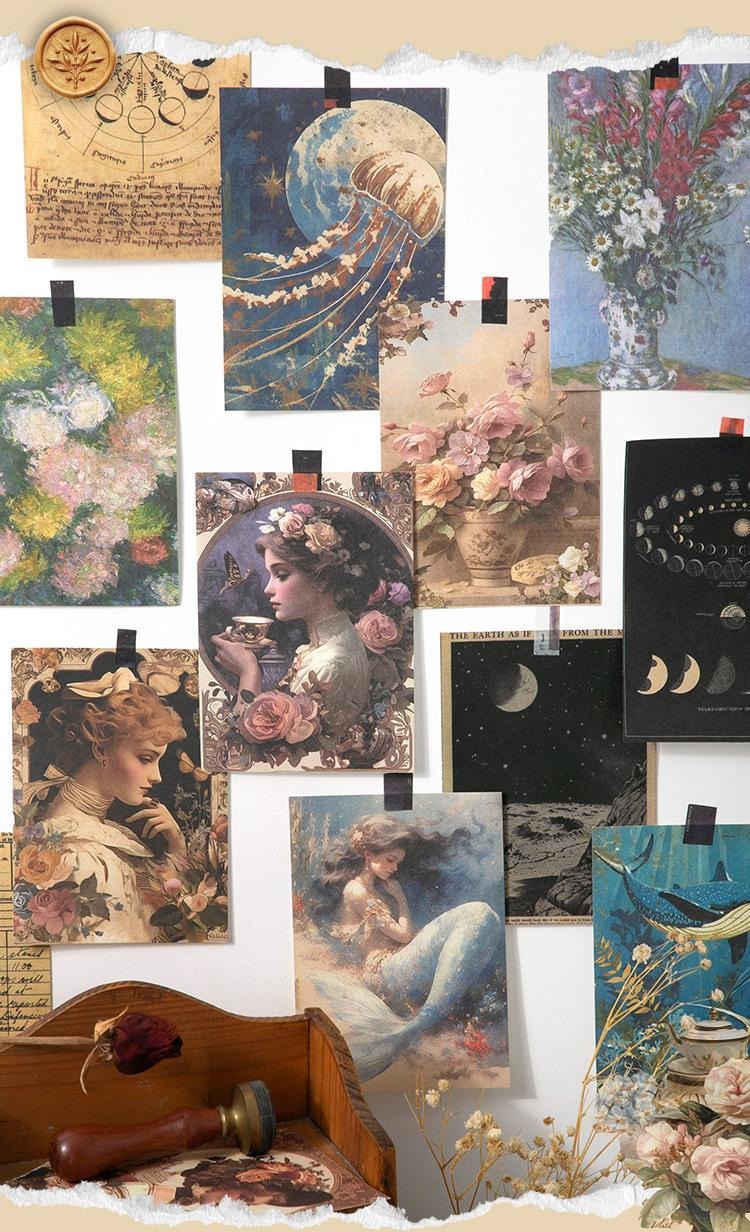Mr. Paper Vintage Scrapbook Kit - 120 Unique Tearable Background Pages ...