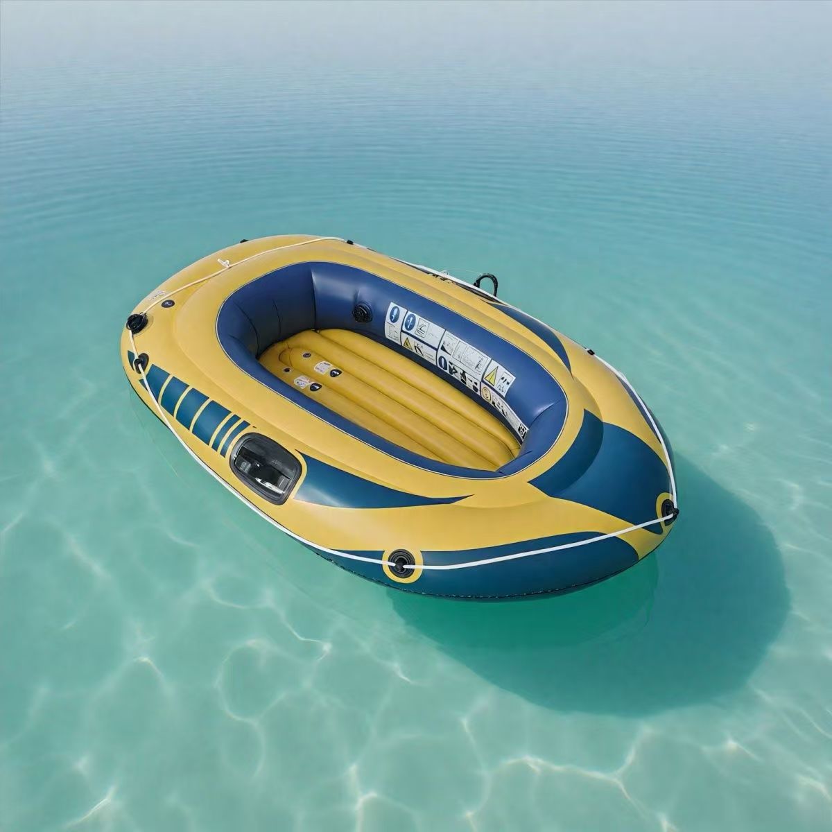 Durable PVC Inflatable Kayak 6 Person Portable Fishing Boat Great for ...