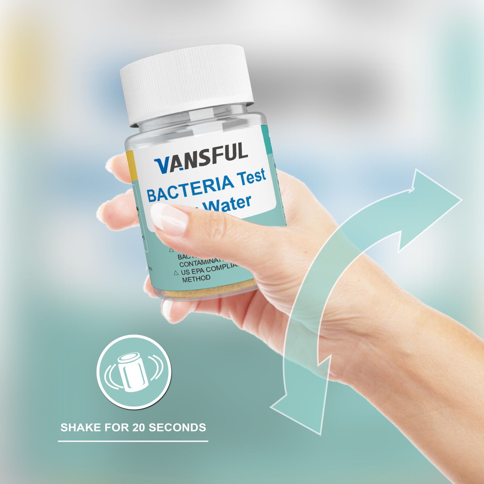 100 Strips 16in1 Water Test Kits Plus 2 Barrels Bacteria E Coli Powder ...