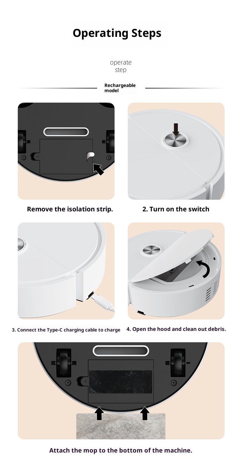 【Janeti.PH】Intelligent Sweeping Robot 3-in-1 Cleaning Machine Mini ...