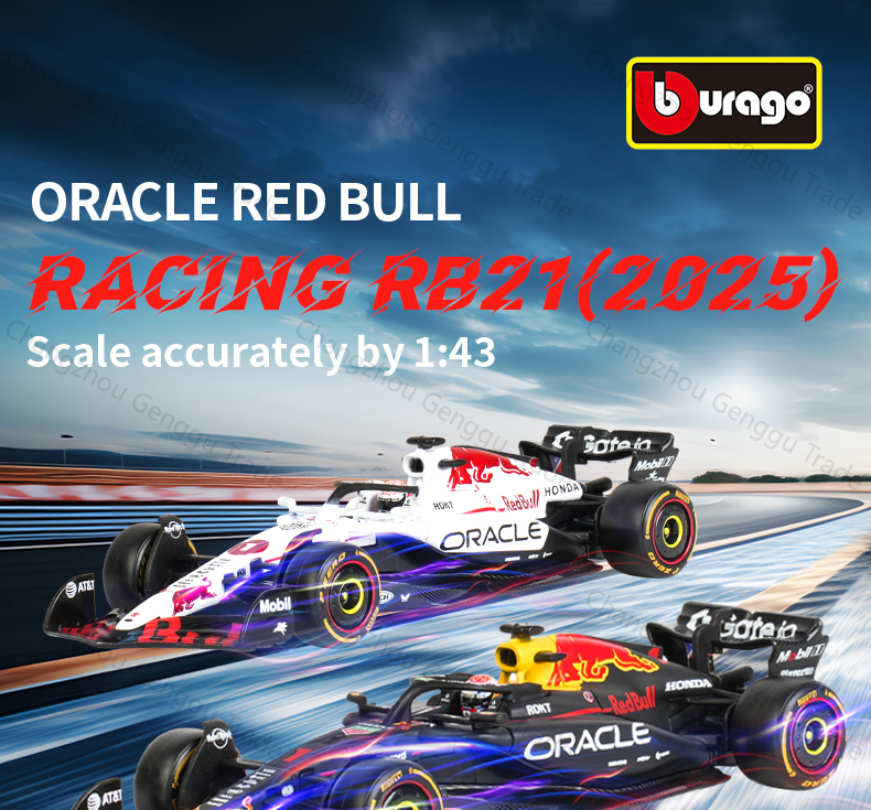 Bburago 1:43 2025 Redbull RB21 F1 Formula Car Die Cast Vehicles ...