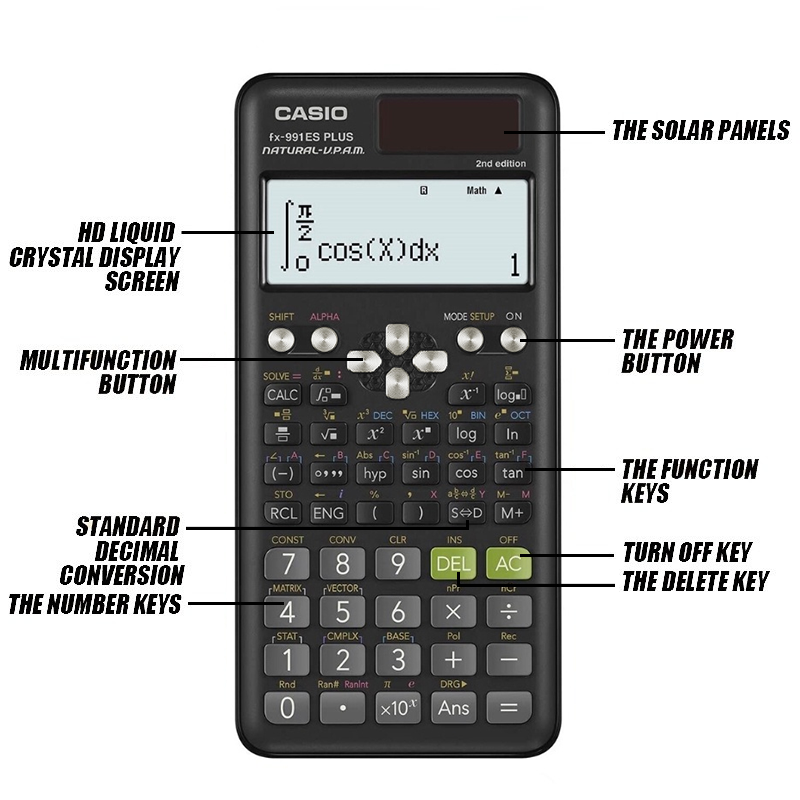 Casio FX-991EX Scientific Calculator 240 Functions Ideal Holiday or ...