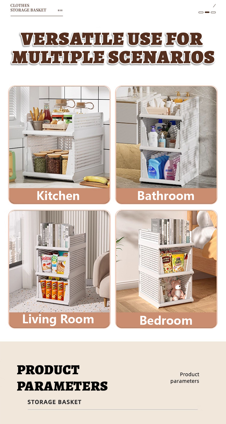 Geleby Detachable Wardrobe Organizer Stackable Drawer Storage Basket ...