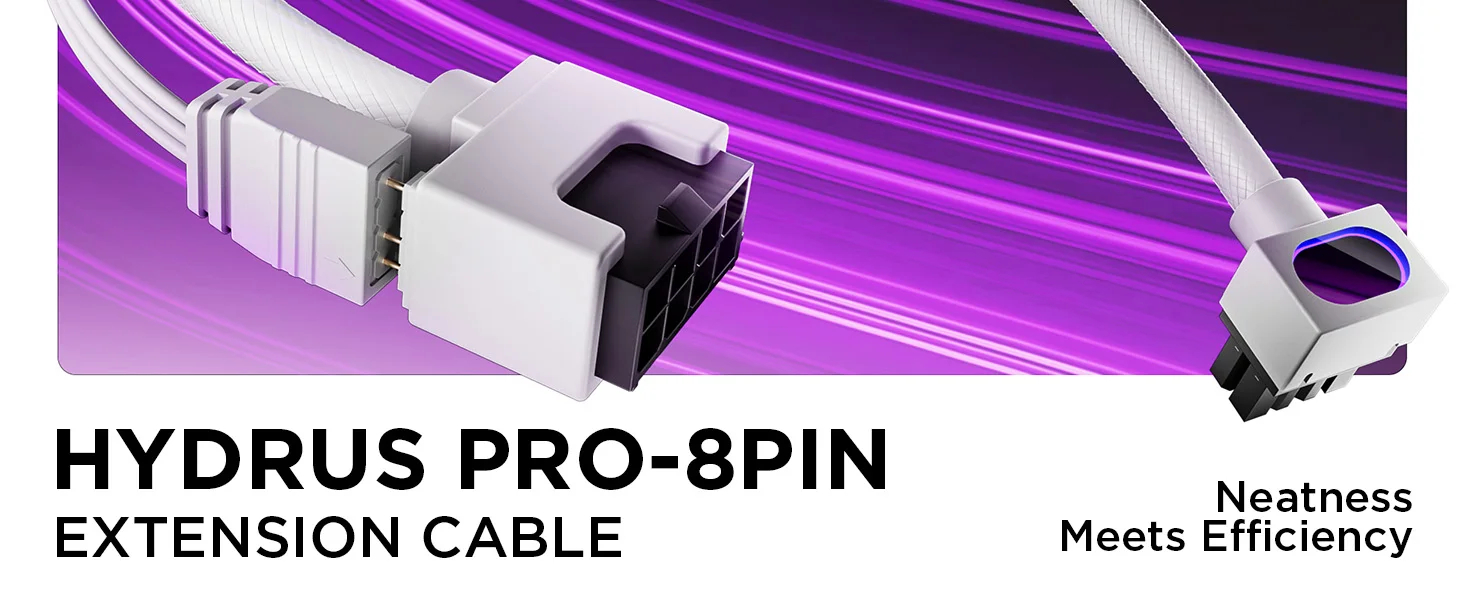UPSIREN ARGB 8PIN CPU Power Extension Cable 90 Degree Right Angle ...