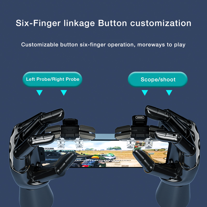 BlueWow JS65 Gamepad Joystick for PUBG mobile controller High frequency ...