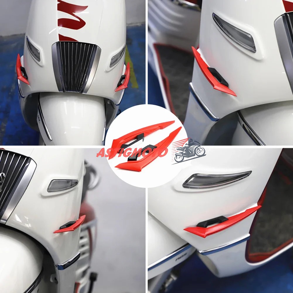 1Pair Motorcycle Winglets Aerodynamic Spoiler Wings Modification ...