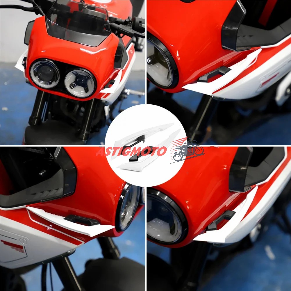 1Pair Motorcycle Winglets Aerodynamic Spoiler Wings Modification ...