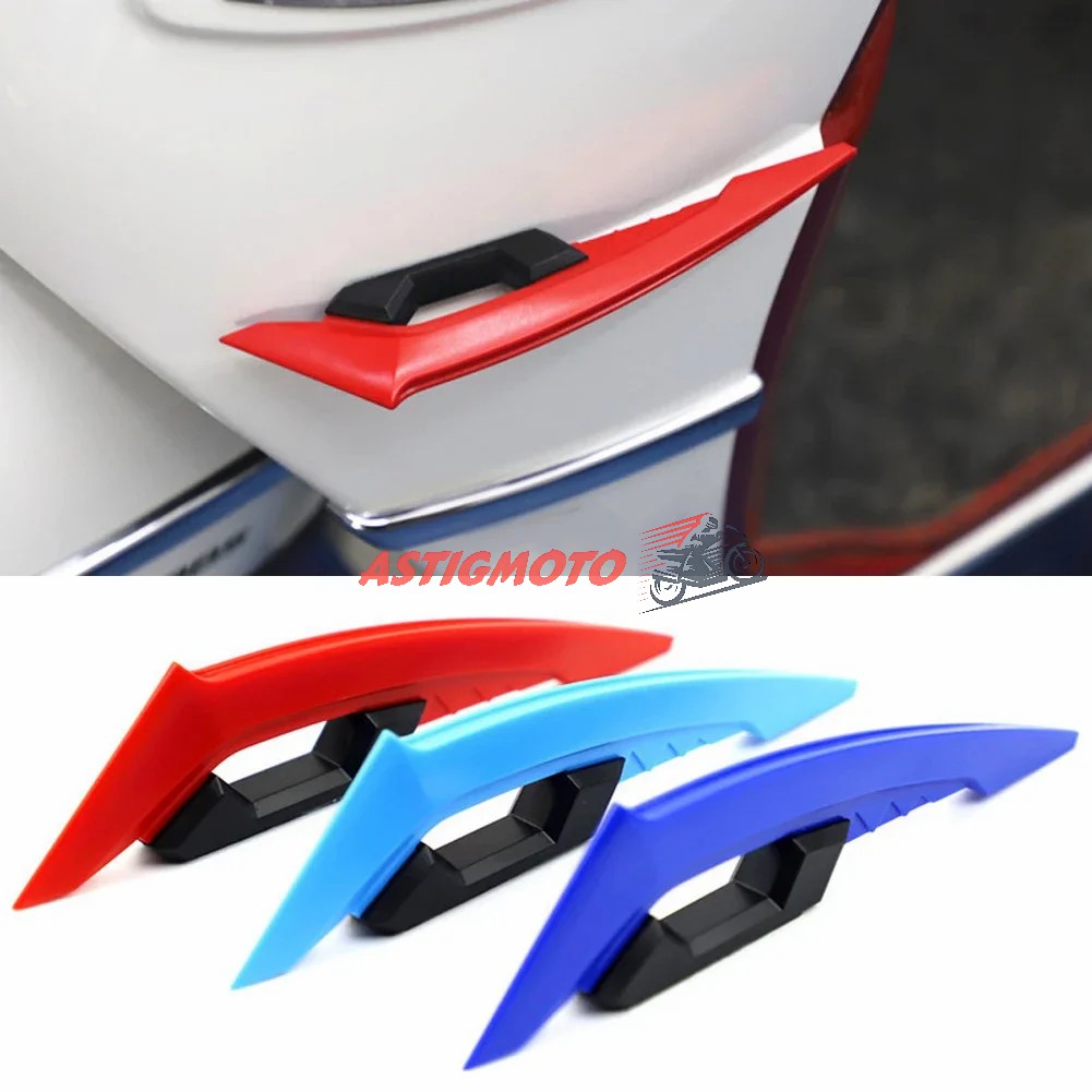 1Pair Motorcycle Winglets Aerodynamic Spoiler Wings Modification ...