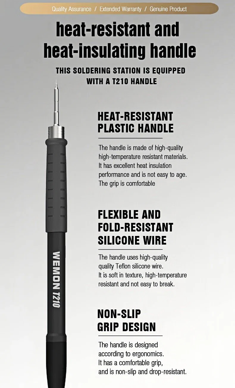 WEMON K21A T210 Soldering Station 100-480° Cadjustable Electronic ...