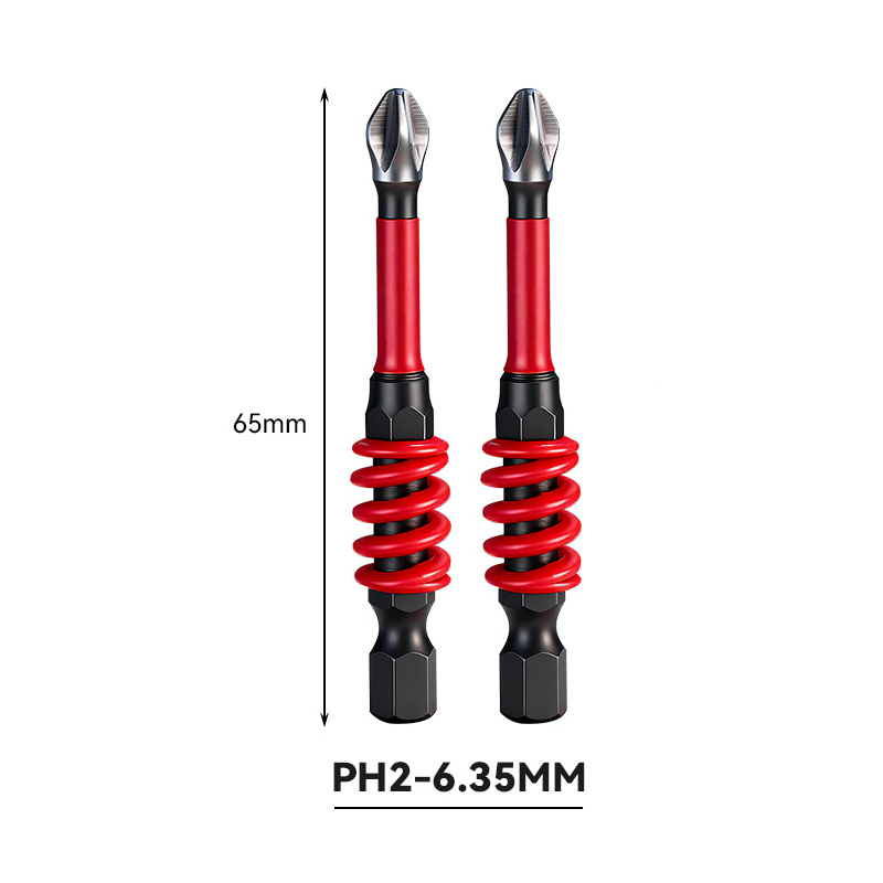 Phillips Screwdriver Bits with Non-Slip Design – Spring-Loaded Hex ...