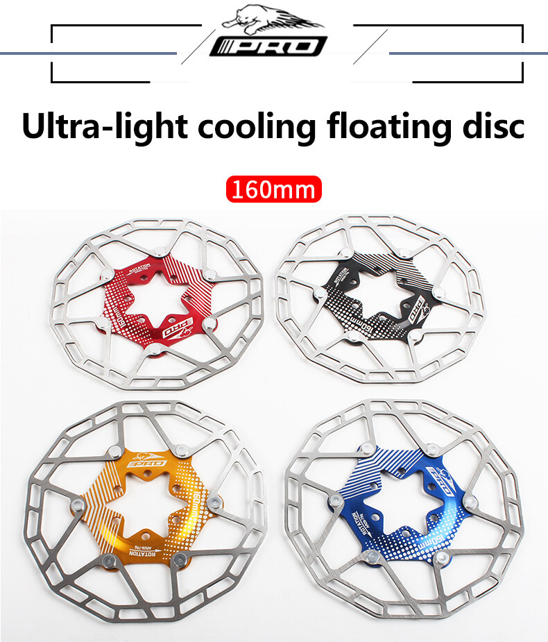 Meroca Ultralight Floating Brake Rotor 160mm - 6-Bolt Disc Brake Rotor ...