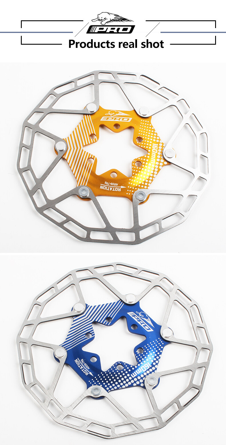 Meroca Ultralight Floating Brake Rotor 160mm - 6-Bolt Disc Brake Rotor ...
