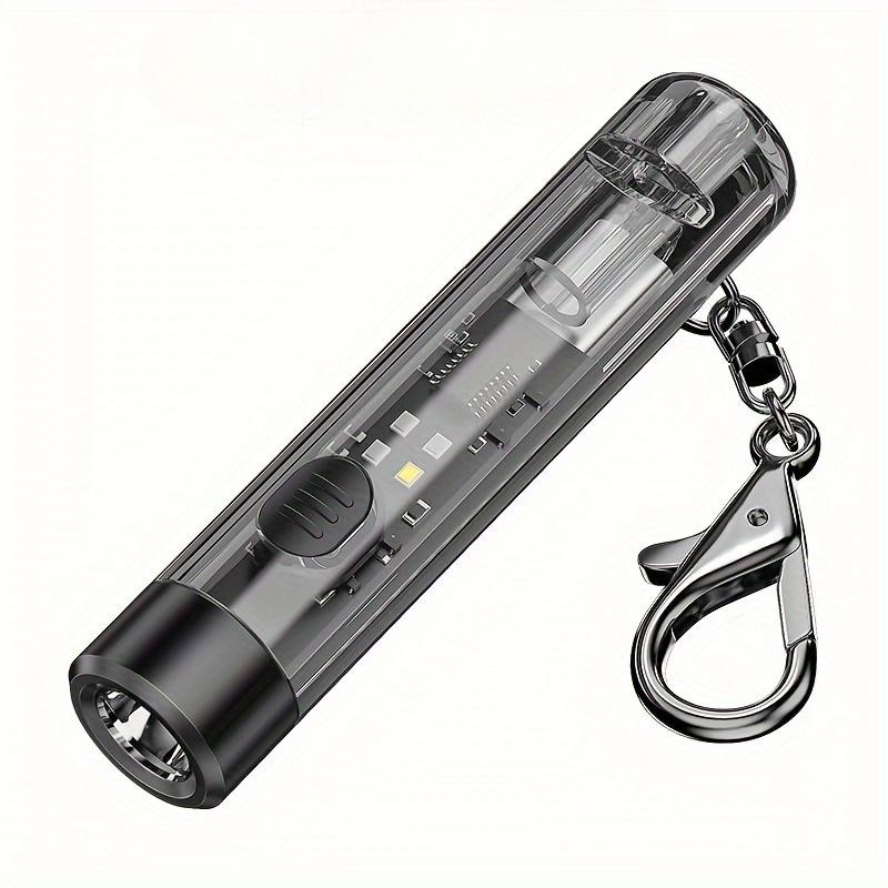 Newly Upgraded Transparent EDC Flashlight Mini Work Light Small COB ...