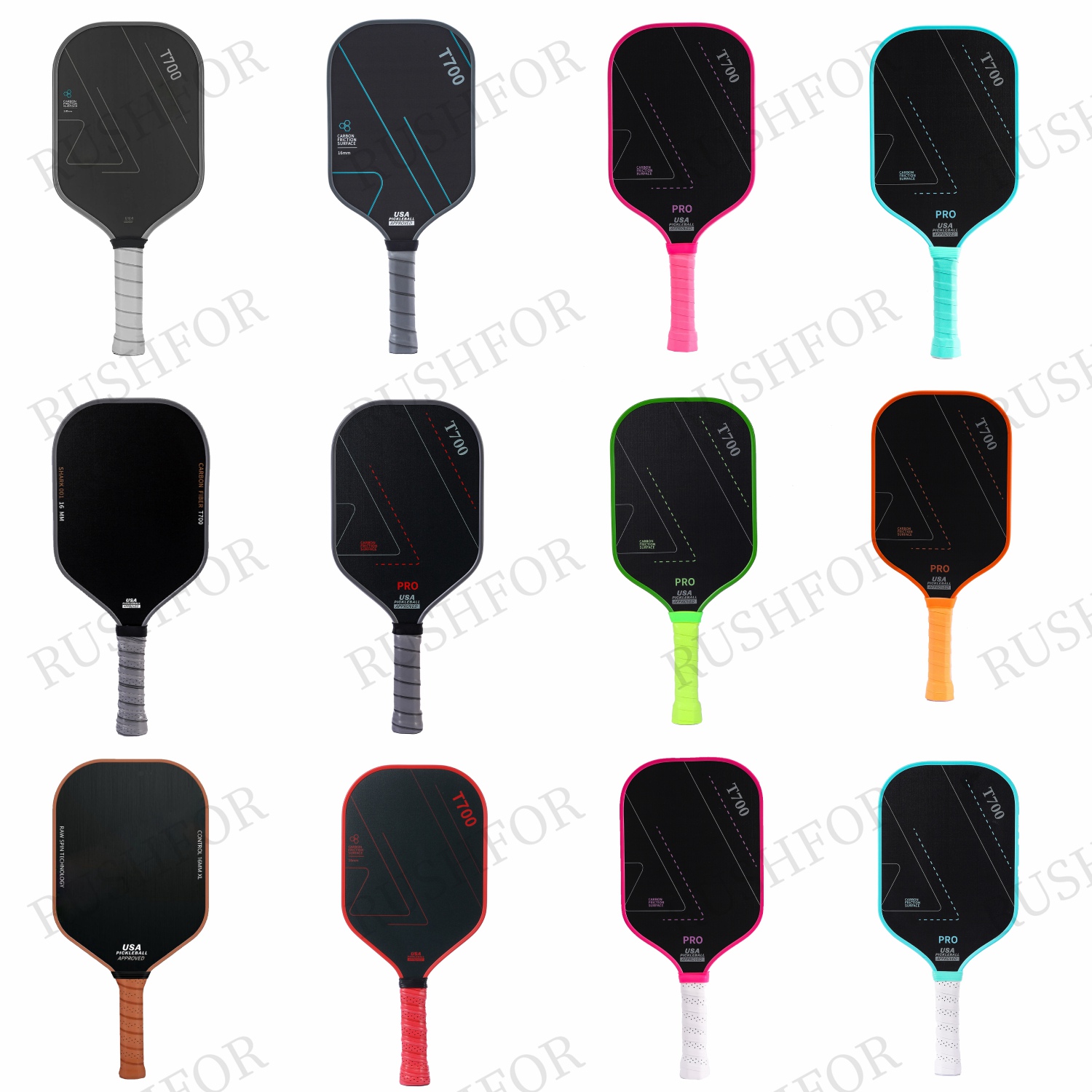 【Full Set】Pickleball Paddle - T700 Carbon Fiber Rackets, Indoor ...