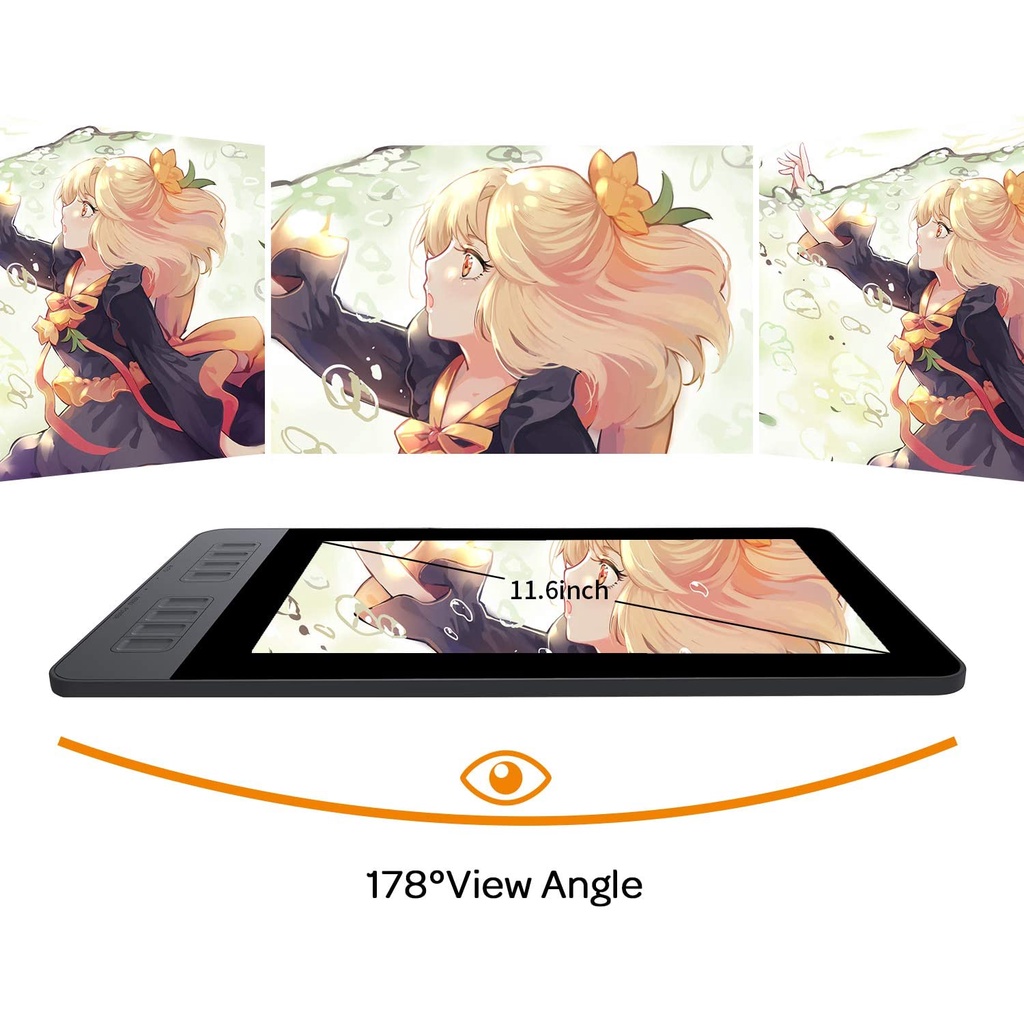 GAOMON PD1161 11.6 Inch Drawing Monitor Pen Display Graphic Drawing ...