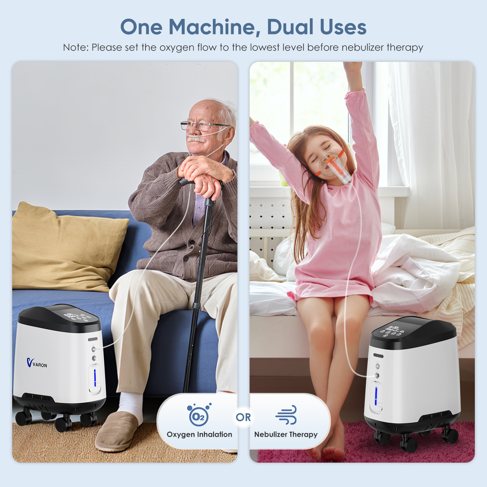 [Local delivery] VARON Y-203Pro 1-9L/min Home Oxygen Concentrator ...