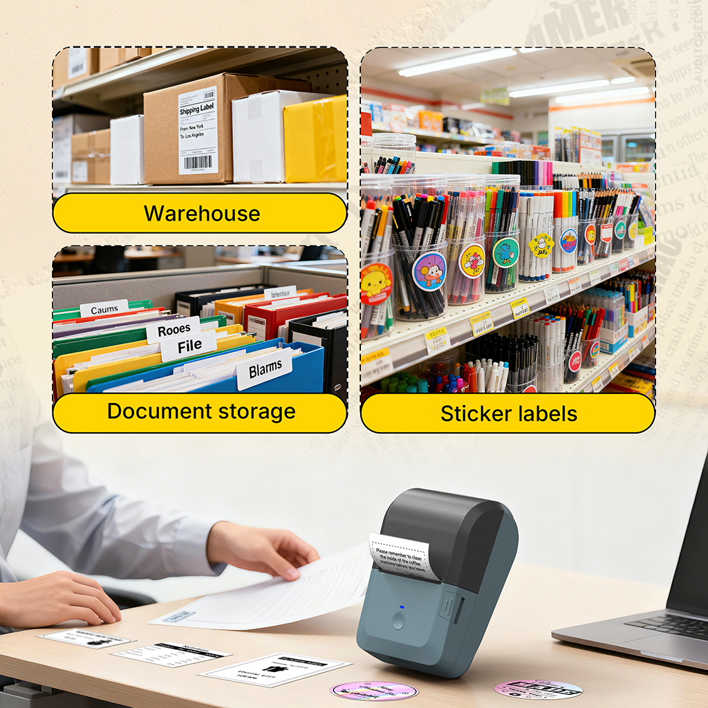 Flashlabel portable Bluetooth Thermal Label Printer-Y50P Mini Thermal ...