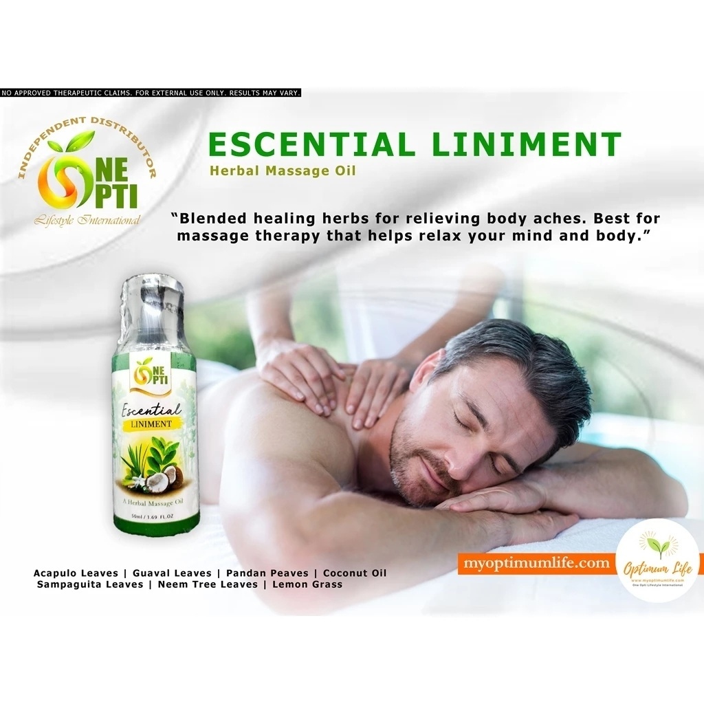(ONE OPTI) Escential Liniment Oil | Shopee Philippines