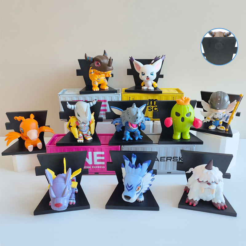 10Pcs/Set 6-8cm Anime Digimon Adventure Magnetic Fridge Greymon Tailmon ...
