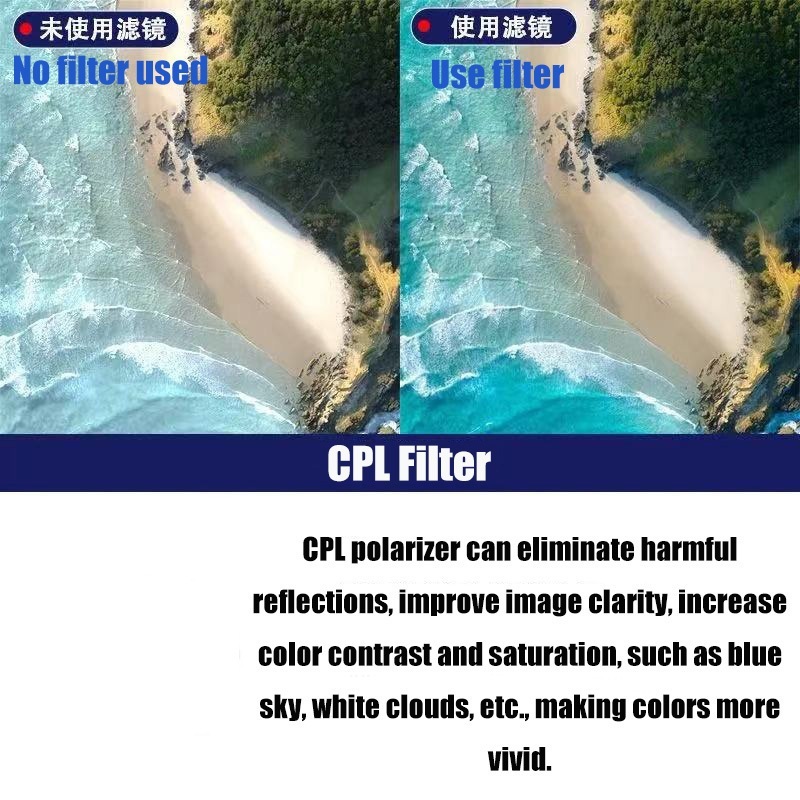 Action Camera Filter For SJCAM C110/C110+ Filter series UV/CPL/STAR/ND8 ...