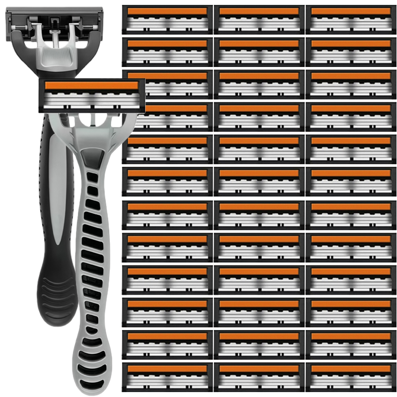 New Men's And Women's Manual Shaver Set, 3-Layer Blade Material Safe ...