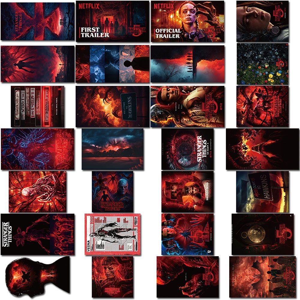 Stranger Things Stickers Eleven Mike Dustin Diy Waterproof Sticker ...