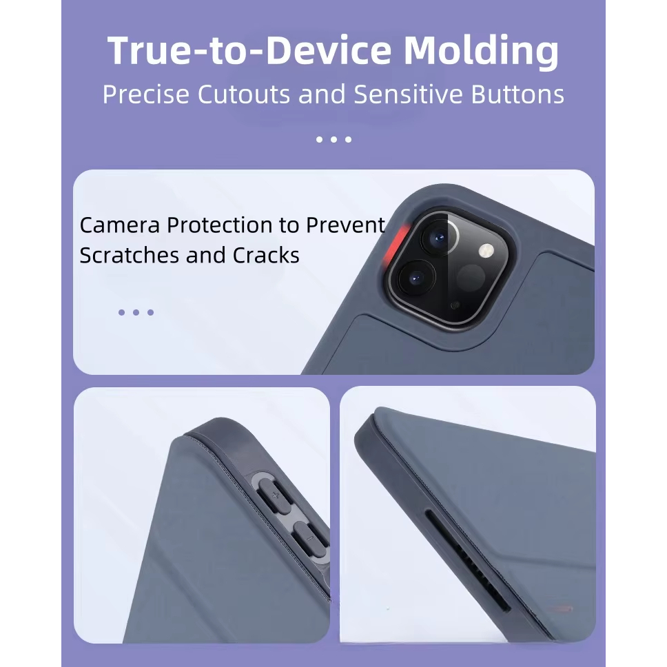 UncleZ Acrylic Clear Y-Fold Stand Case for Xiaomi Pad 7/6/5 Pro & Redmi ...