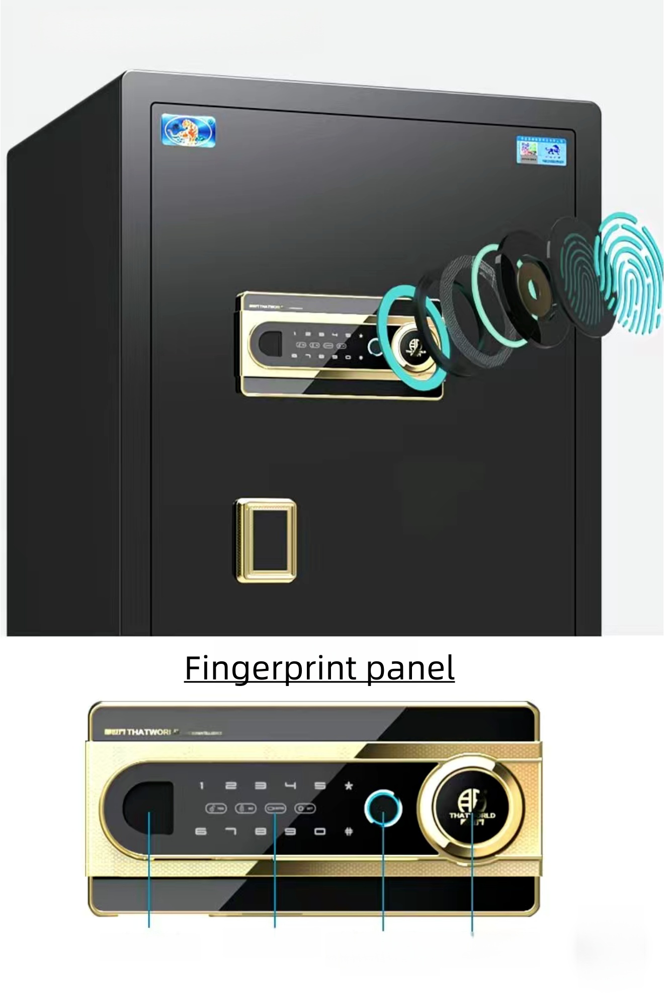 Luxury Digital Depository Cash Fireproof Safe Box Brand New Safe ...