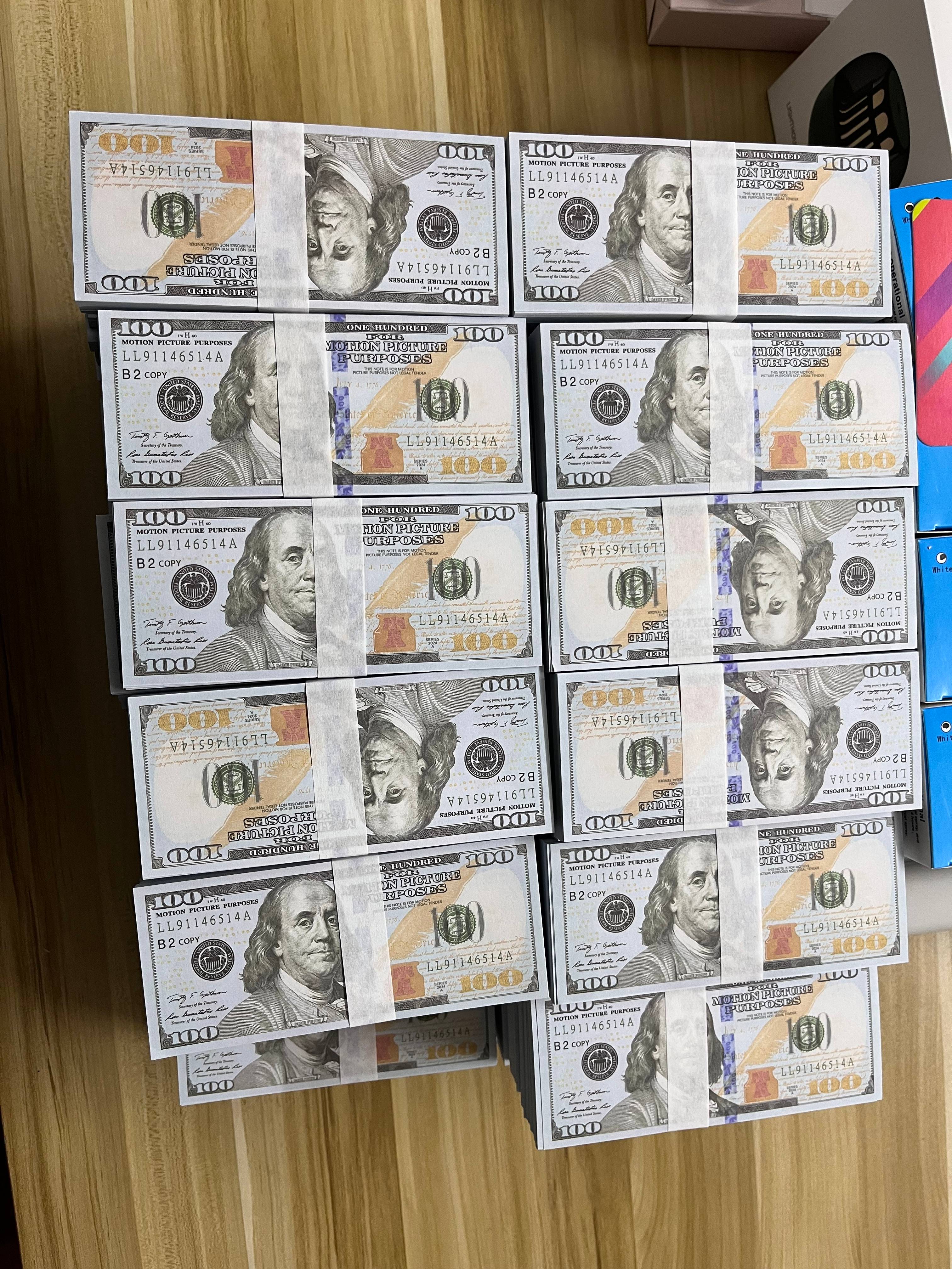 100Pcs Prop Money Full Print Stack for Movie TV Video Novelty and ...