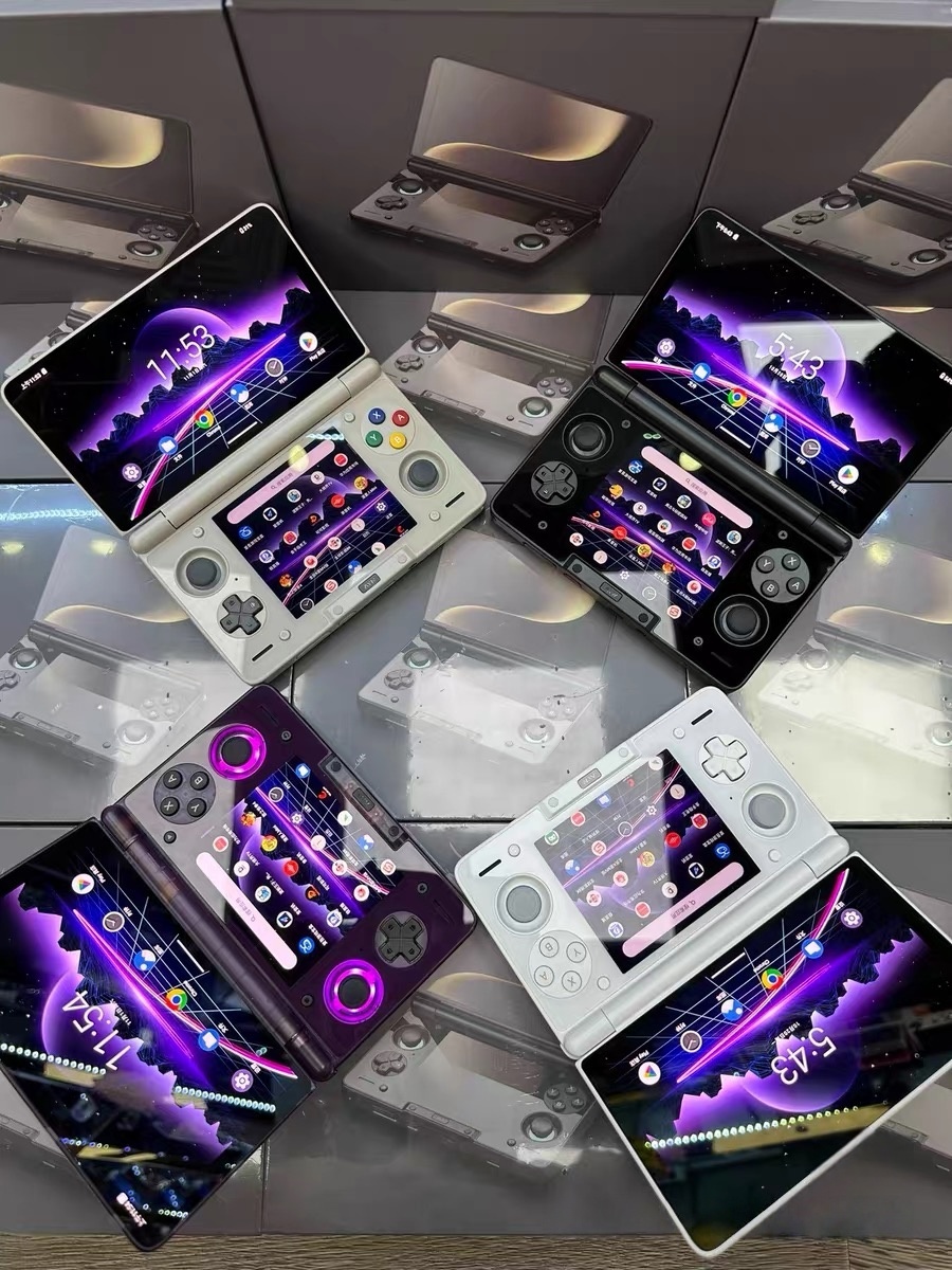 THOR THOR Dual-Screen Flip Handheld Upper Lower Dual OLED Screen ...