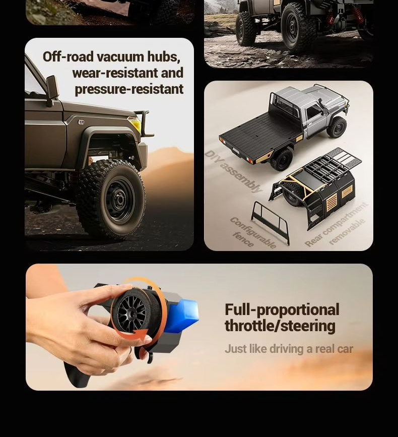 【Diving Edition】 MN MODEL MN82S 2.4G 1/12 waterproof RC Pickup Truck ...